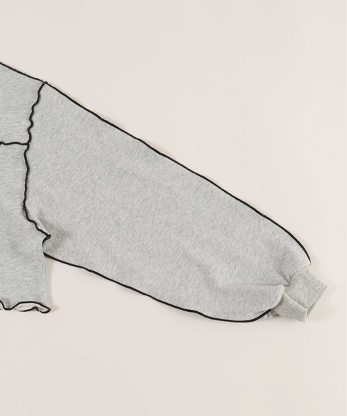 WC（ダブル シー）の「メロウパイピングショートスウェット（スウェット・レディース・ピンク/ホワイト/グレー・FREE）」の19枚目の写真