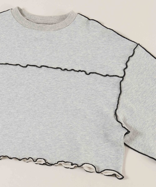 WC（ダブル シー）の「メロウパイピングショートスウェット（スウェット・レディース・ピンク/ホワイト/グレー・FREE）」の21枚目の写真