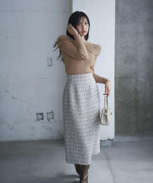 PROPORTION BODY DRESSING | フェイクファーオフショルニット / 1214270018(ニット/セーター)
