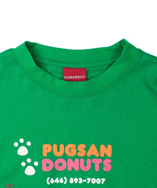 HUMAROUS（ヒューマラス）の「HUMAROUS Pugsan Donuts ロン Tee（Tシャツ/カットソー・レディース・ラベンダー/グリーン/ブラック/オフホワイト・X-LARGE/LARGE/MEDIUM/SMALL）」の11枚目の写真