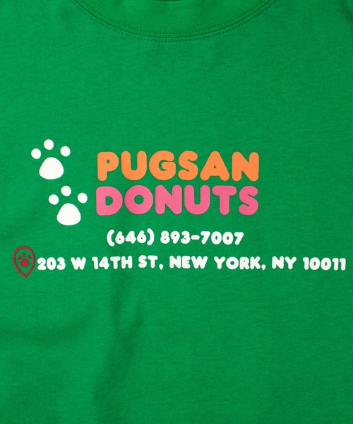 HUMAROUS（ヒューマラス）の「HUMAROUS Pugsan Donuts ロン Tee（Tシャツ/カットソー・レディース・ラベンダー/グリーン/ブラック/オフホワイト・X-LARGE/LARGE/MEDIUM/SMALL）」の12枚目の写真
