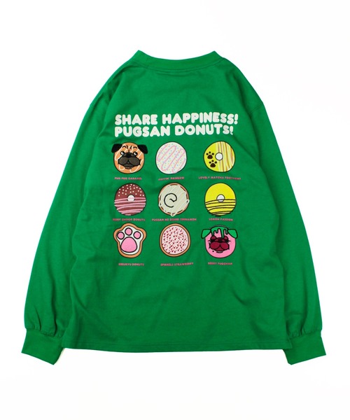 HUMAROUS（ヒューマラス）の「HUMAROUS Pugsan Donuts ロン Tee（Tシャツ/カットソー・レディース・ラベンダー/グリーン/ブラック/オフホワイト・X-LARGE/LARGE/MEDIUM/SMALL）」の10枚目の写真