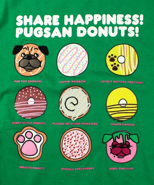 HUMAROUS（ヒューマラス）の「HUMAROUS Pugsan Donuts ロン Tee（Tシャツ/カットソー・レディース・ラベンダー/グリーン/ブラック/オフホワイト・X-LARGE/LARGE/MEDIUM/SMALL）」の15枚目の写真