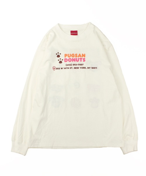 HUMAROUS（ヒューマラス）の「HUMAROUS Pugsan Donuts ロン Tee（Tシャツ/カットソー・レディース・ラベンダー/グリーン/ブラック/オフホワイト・X-LARGE/LARGE/MEDIUM/SMALL）」の16枚目の写真