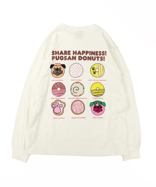 HUMAROUS（ヒューマラス）の「HUMAROUS Pugsan Donuts ロン Tee（Tシャツ/カットソー・レディース・ラベンダー/グリーン/ブラック/オフホワイト・X-LARGE/LARGE/MEDIUM/SMALL）」の17枚目の写真