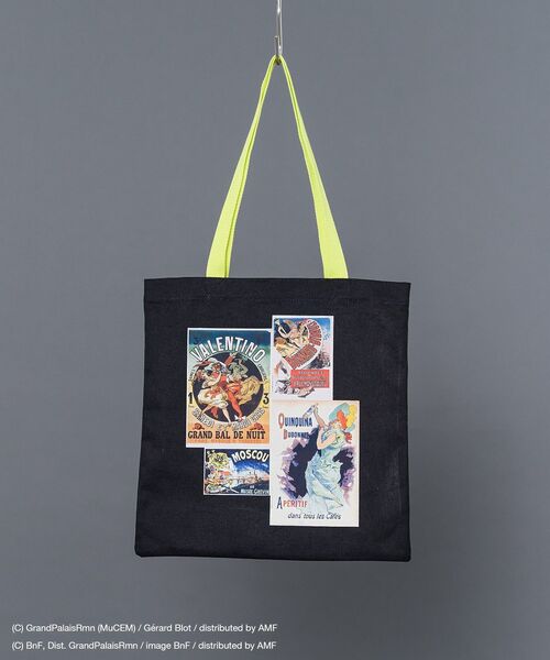 CRAFT STANDARD BOUTIQUE（クラフトスタンダードブティック）の「アートコラボ【ジュール・シェレ】トートバック（トートバッグ・レディース・アイボリー/ブラック・FREE）」の2枚目の写真