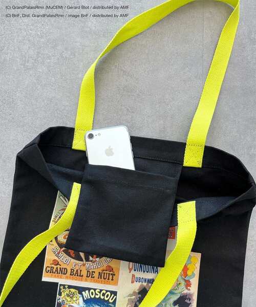 CRAFT STANDARD BOUTIQUE（クラフトスタンダードブティック）の「アートコラボ【ジュール・シェレ】トートバック（トートバッグ・レディース・アイボリー/ブラック・FREE）」の9枚目の写真