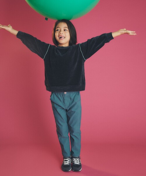 THE SHOP TK （ザ ショップ ティーケー ）の「◆【100－160/親子リンク】カットモールプルオーバー/洗濯機OK（Tシャツ/カットソー・キッズ・グリーン/ネイビー/ライトパープル/アイボリー・16/15 /14/13/12/11/10）」の7枚目の写真