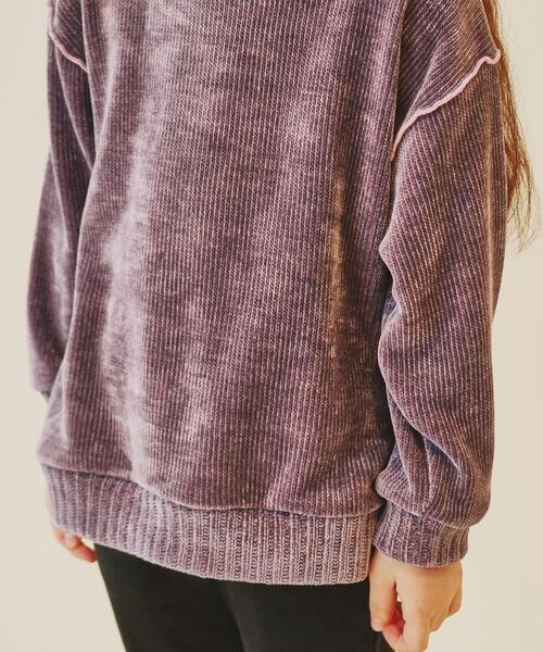 THE SHOP TK （ザ ショップ ティーケー ）の「◆【100－160/親子リンク】カットモールプルオーバー/洗濯機OK（Tシャツ/カットソー・キッズ・グリーン/ネイビー/ライトパープル/アイボリー・16/15 /14/13/12/11/10）」の13枚目の写真