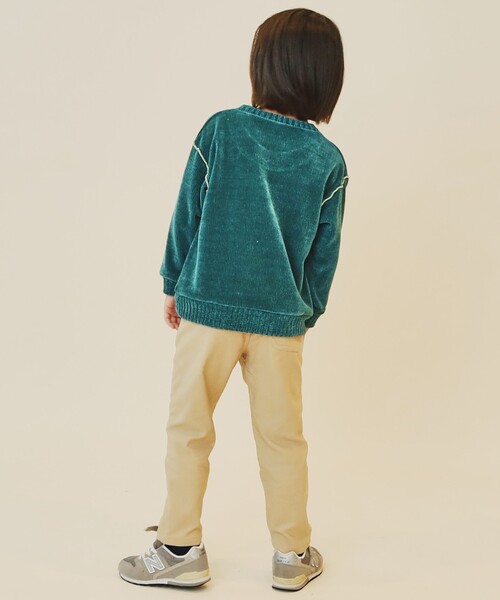 THE SHOP TK （ザ ショップ ティーケー ）の「◆【100－160/親子リンク】カットモールプルオーバー/洗濯機OK（Tシャツ/カットソー・キッズ・グリーン/ネイビー/ライトパープル/アイボリー・16/15 /14/13/12/11/10）」の20枚目の写真