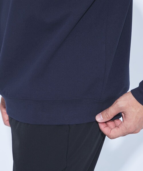 green label relaxing（グリーンレーベルリラクシング）の「【WEB限定】JUST fit デイリー アムンゼン クルーネック スウェット（Tシャツ/カットソー・メンズ・ネイビー/ダークグレー/ブラック・S/M/L/XL）」の11枚目の写真