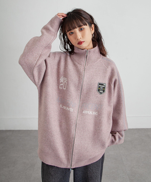 セール】ジップドライバーズニットトラックジャケット トラックトップ