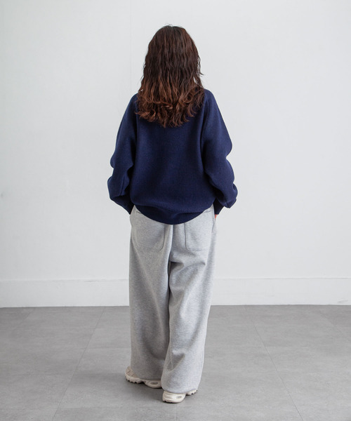 Chillfar（チルファー）の「ジップドライバーズニットトラックジャケット トラックトップ（カーディガン/ボレロ・レディース・グレー/アイボリー/ブラック/ピンク/ネイビー・FREE）」の13枚目の写真