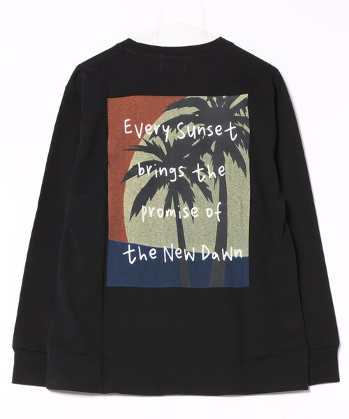 ARCHIVER(アーカイバ)の「【Bl】バックプリント長袖Tシャツ(Tシャツ/カットソー・メンズ・ブラック/ベージュ/グレー・LARGE/MEDIUM)」の6枚目の写真
