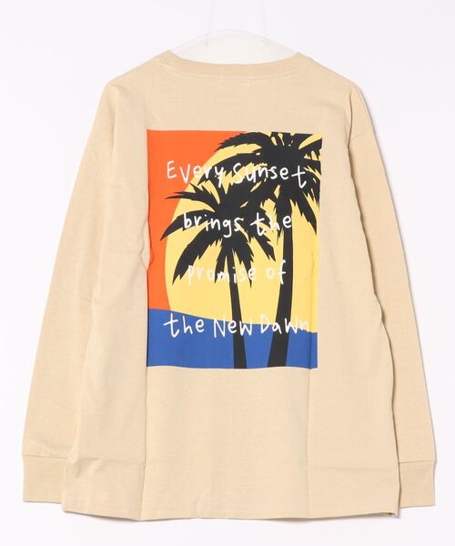 ARCHIVER(アーカイバ)の「【Bl】バックプリント長袖Tシャツ(Tシャツ/カットソー・メンズ・ブラック/ベージュ/グレー・LARGE/MEDIUM)」の4枚目の写真