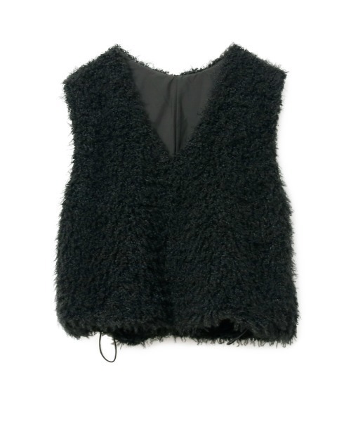 Rejoule（リジュール）の「2WAYバルーンヘムVネックファーベスト