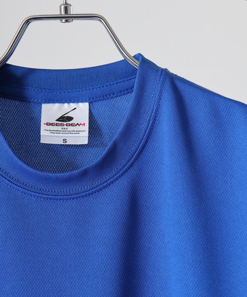 BEES BEAM(ビーズビーム)の「BEES BEAM 4.1オンス ファイバードライ長袖Tシャツ(Tシャツ/カットソー・メンズ・ブラック/ネイビー/ロイヤルブルー/ホワイト/レッド・S/M/XXXL/L/XL/XXL)」の7枚目の写真