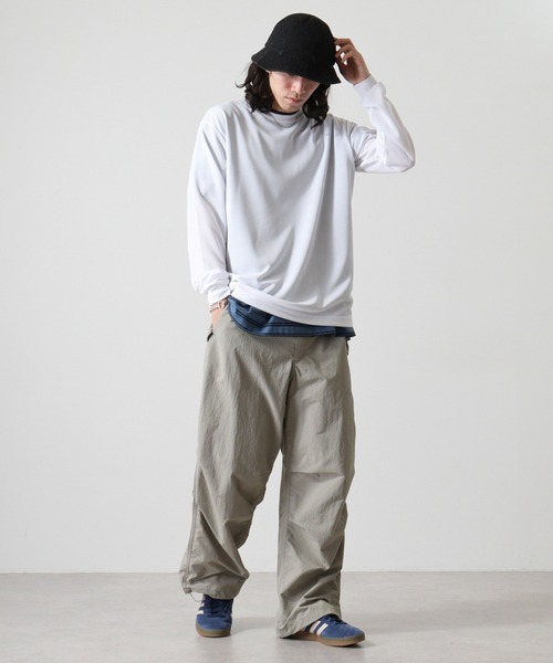 BEES BEAM(ビーズビーム)の「BEES BEAM 4.1オンス ファイバードライ長袖Tシャツ(Tシャツ/カットソー・メンズ・ブラック/ネイビー/ロイヤルブルー/ホワイト/レッド・S/M/XXXL/L/XL/XXL)」の18枚目の写真
