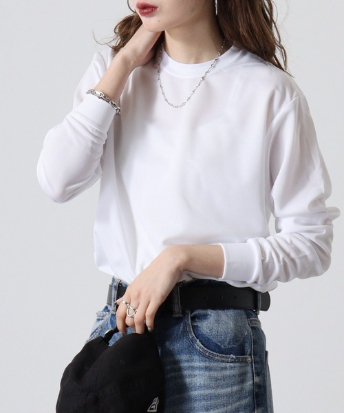 BEES BEAM(ビーズビーム)の「BEES BEAM 4.1オンス ファイバードライ長袖Tシャツ(Tシャツ/カットソー・メンズ・ブラック/ネイビー/ロイヤルブルー/ホワイト/レッド・S/M/XXXL/L/XL/XXL)」の11枚目の写真