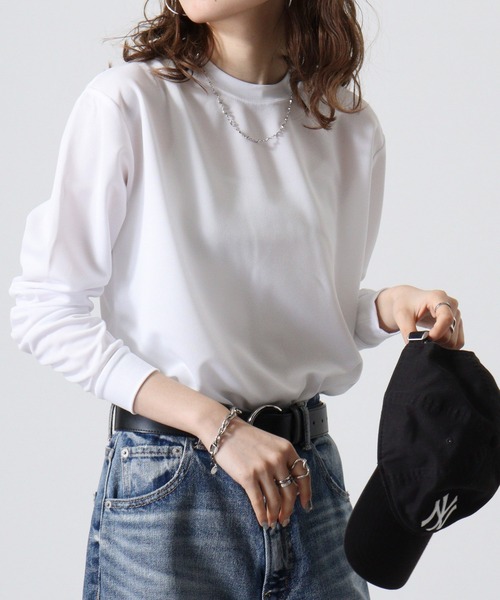BEES BEAM(ビーズビーム)の「BEES BEAM 4.1オンス ファイバードライ長袖Tシャツ(Tシャツ/カットソー・メンズ・ブラック/ネイビー/ロイヤルブルー/ホワイト/レッド・S/M/XXXL/L/XL/XXL)」の12枚目の写真