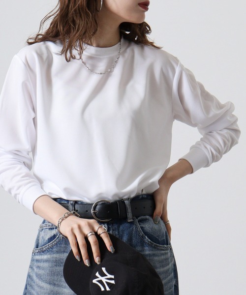 BEES BEAM(ビーズビーム)の「BEES BEAM 4.1オンス ファイバードライ長袖Tシャツ(Tシャツ/カットソー・メンズ・ブラック/ネイビー/ロイヤルブルー/ホワイト/レッド・S/M/XXXL/L/XL/XXL)」の13枚目の写真
