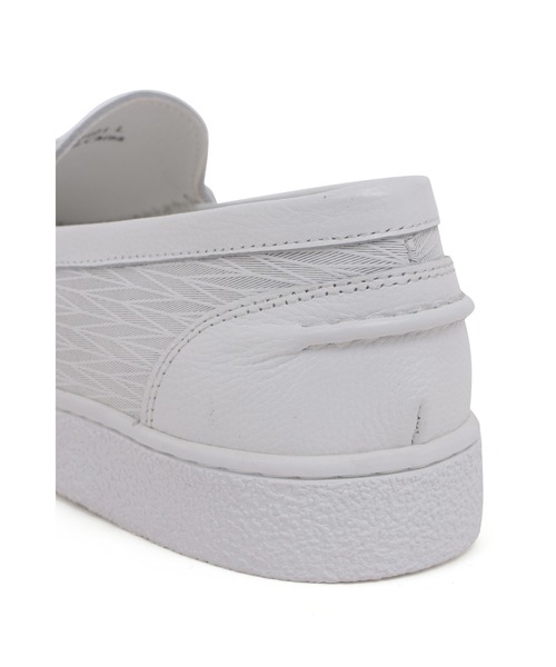 HIGH STREET（ハイストリート）の「HIGH STREET∴ヘリンボン型押しレザーローファースニーカー（ローファー・メンズ・ブラック/アイボリー・L/M/S）」の10枚目の写真