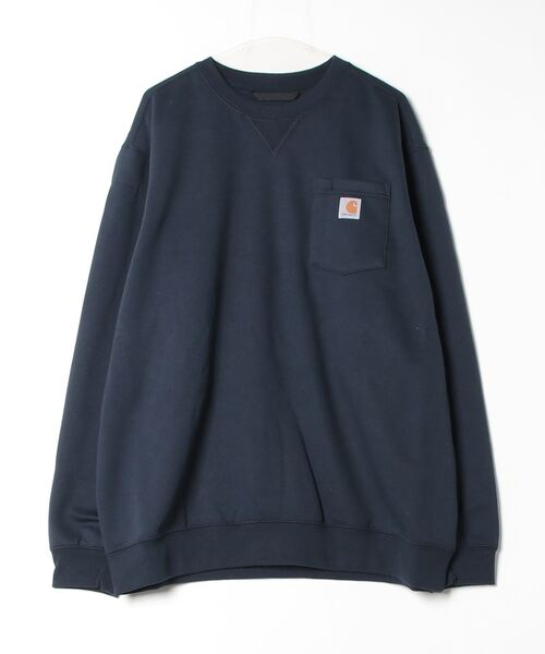 Carhartt（カーハート）の「『CARHARTT』CREWNECK POCKET SWEAT SHIRT（スウェット・メンズ・ブラック/ネイビー/チャコールグレー・X-LARGE/SMALL/MEDIUM）」の3枚目の写真