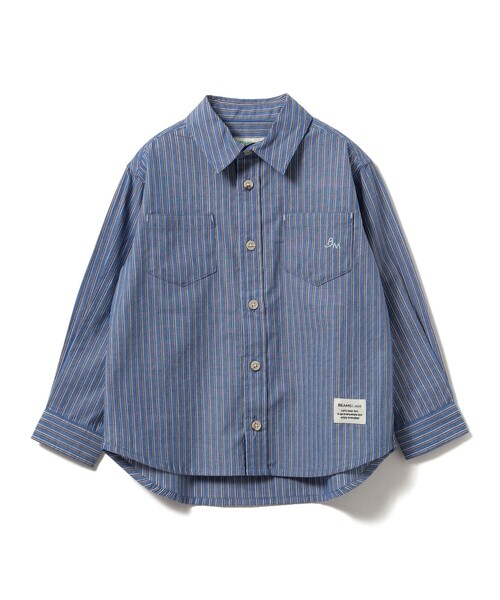 BEAMS mini（ビームスミニ）の「シーンレス コットン シャツ 2025SS（90～150cm）（シャツ/ブラウス・キッズ・マルチ/ストライプ・140/130/90/120/110/100/150）」の14枚目の写真