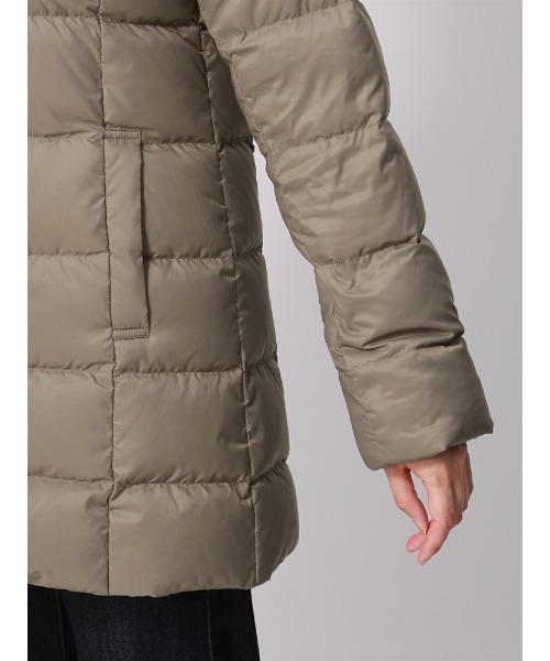 セール】KAWADA DOWN×WHITE フーデッドダウンアウター 無地（ダウン