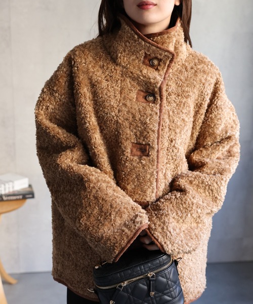 sakishimatokyo(サキシマトーキョー)の「プードルファーコート/スタンドカラーコート(その他アウター・レディース・ベージュ/アイボリー・FREE)」の17枚目の写真