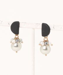 【atelier*mio】ポリマークレイ × 貝パールジュエル costume jewelry ピアス
