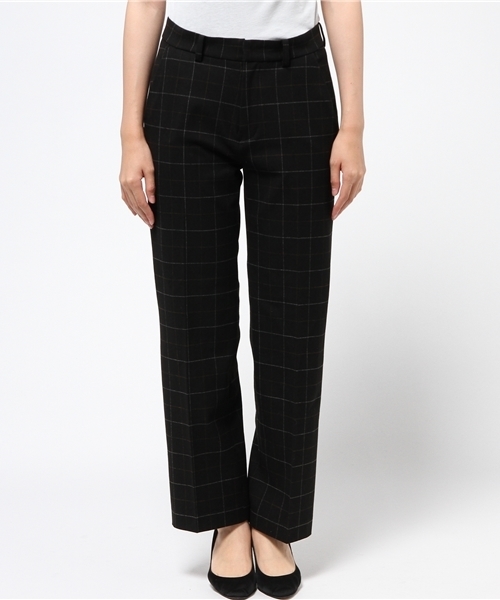 ROSE BUD（ローズバッド）の「LPT-15234 CHECK STRAIGHT PANTS（その他パンツ・レディース・ブラック/ブラウン・1/2）」の12枚目の写真
