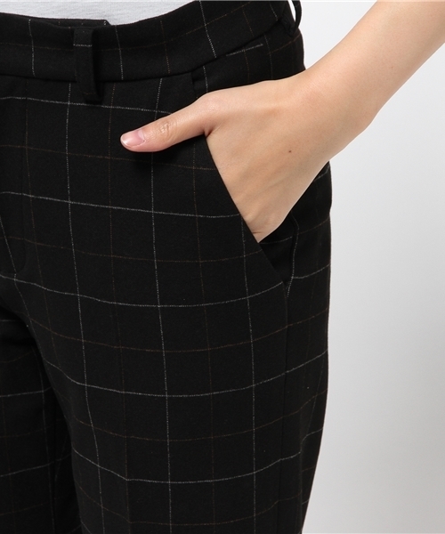 ROSE BUD（ローズバッド）の「LPT-15234 CHECK STRAIGHT PANTS（その他パンツ・レディース・ブラック/ブラウン・1/2）」の7枚目の写真