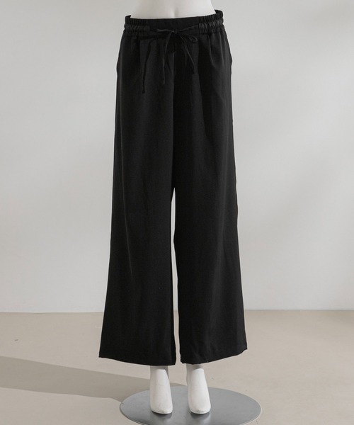 3L~6L】ウエストゴムセミワイドパンツ【大きいサイズ】（その他パンツ