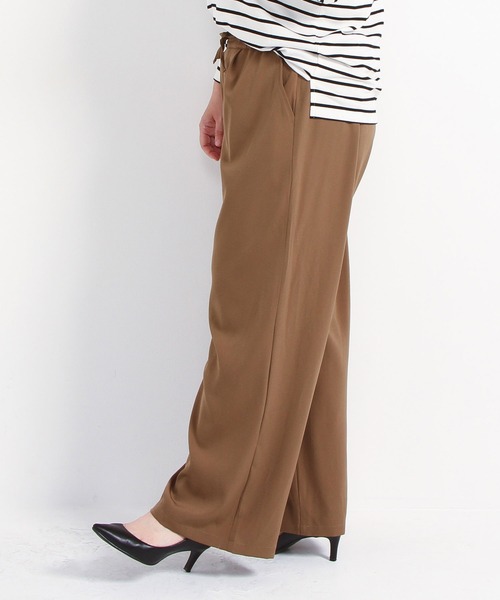 rectangle（レクタングル）の「【3L~6L】ウエストゴムセミワイドパンツ【大きいサイズ】（その他パンツ・レディース・モカ/ブラック・XX-LARGE/XXX-LARGE/XXXX-LARGE/XXXXX-LARGE）」の12枚目の写真