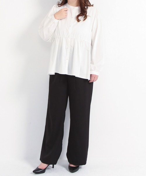 rectangle（レクタングル）の「【3L~6L】ウエストゴムセミワイドパンツ【大きいサイズ】（その他パンツ・レディース・モカ/ブラック・XX-LARGE/XXX-LARGE/XXXX-LARGE/XXXXX-LARGE）」の13枚目の写真