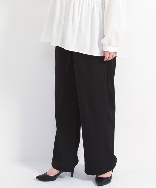 rectangle(レクタングル)の「【3L~6L】ウエストゴムセミワイドパンツ【大きいサイズ】(その他パンツ・レディース・モカ/ブラック・XX-LARGE/XXX-LARGE/XXXX-LARGE/XXXXX-LARGE)」の16枚目の写真