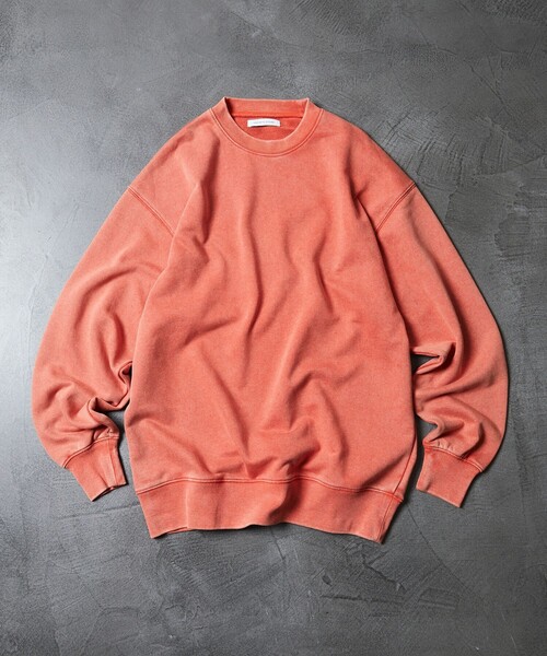 FREAK'S STORE(フリークスストア)の「ヴィンテージライク クルーネック プルオーバー スウェット/パウダー加工(スウェット・メンズ・ブラック/ブラウン/グリーン/オレンジ・MEDIUM/LARGE)」の11枚目の写真