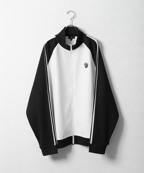 【ZIP FIVE】ダンボールニット 袖サイドライン ワンポイント 刺繍 トラックジャケット / ジャージ 【24AW新色追加】（ジャージ）｜ZIP FIVE（ジップファイブ）