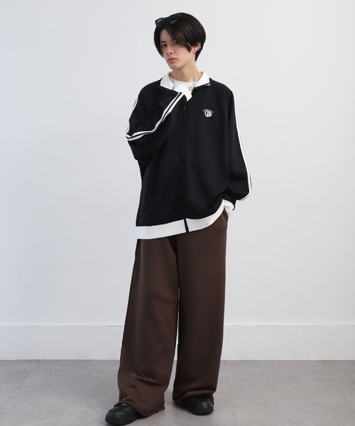 99%is ジャージ トラックジャケット ZIP セール】【13】サイドライン ワンポイント ZIP UP トラック