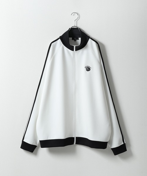 ZIP FIVE（ジップファイブ）の「【ZIP FIVE】 袖サイドライン ワンポイント 刺繍 トラックジャケット / ジャージ（ジャージ・レディース・ブルー/ホワイト/ホワイト×ブラック/ブラック・MEDIUM/LARGE）」の13枚目の写真