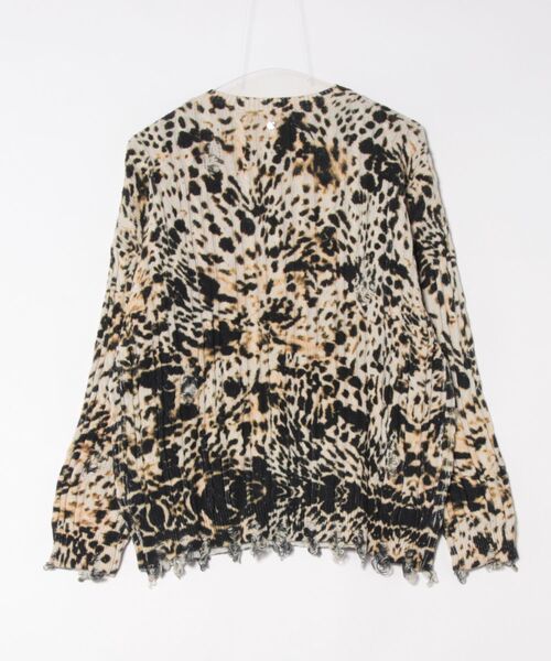 Desigual(デシグアル)の「JERSCOOL WESTERNPENA レオパードプリント ロングスリーブ(ニット/セーター・レディース・マルチ・M/S/XL/L/XS)」の2枚目の写真