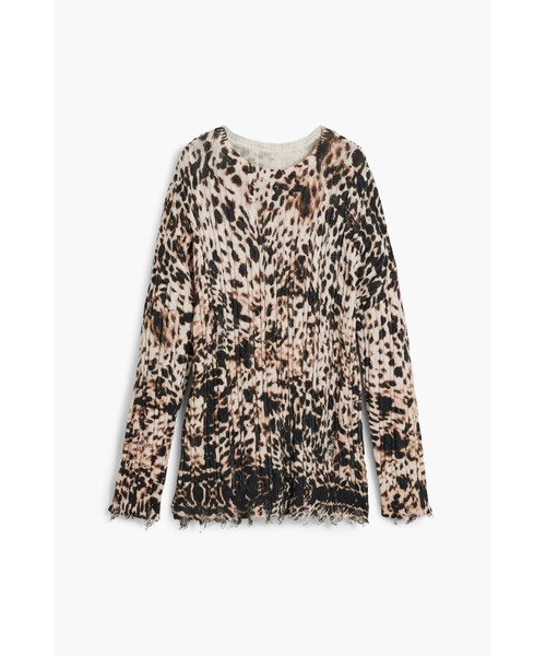 Desigual(デシグアル)の「JERSCOOL WESTERNPENA レオパードプリント ロングスリーブ(ニット/セーター・レディース・マルチ・M/S/XL/L/XS)」の5枚目の写真