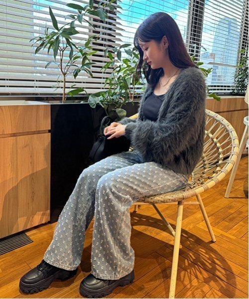 Mi-je(ミジェ)の「アイレットワイドパンツ【韓国ファッション】(その他パンツ・レディース・ライトブルー・M/S)」の19枚目の写真
