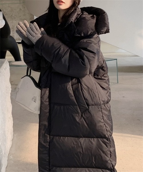 FREE STYLISTS（フリー スタイリスト）の「フード付きロングダウン