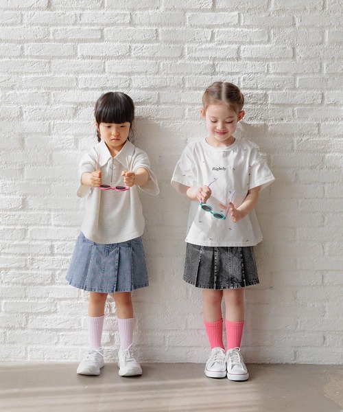 GLOBAL WORK(グローバルワーク)の「CHEER ONデニムスカート/T/248640(デニムスカート・キッズ・ライトブルー/ブラック系その他・110cm/100cm/120cm)」の15枚目の写真