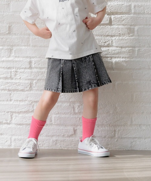 GLOBAL WORK(グローバルワーク)の「CHEER ONデニムスカート/T/248640(デニムスカート・キッズ・ライトブルー/ブラック系その他・110cm/100cm/120cm)」の20枚目の写真