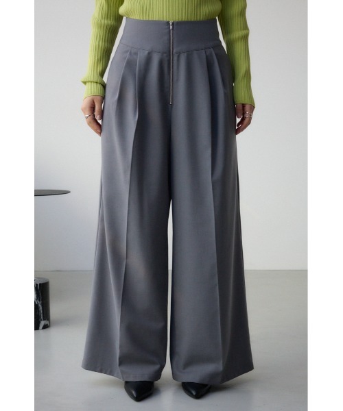 AZUL by moussy(アズールバイマウジー)の「コルセットワイドパンツ(スラックス・レディース・グレー/ブラック系その他/ブラック・MEDIUM/SMALL)」の14枚目の写真