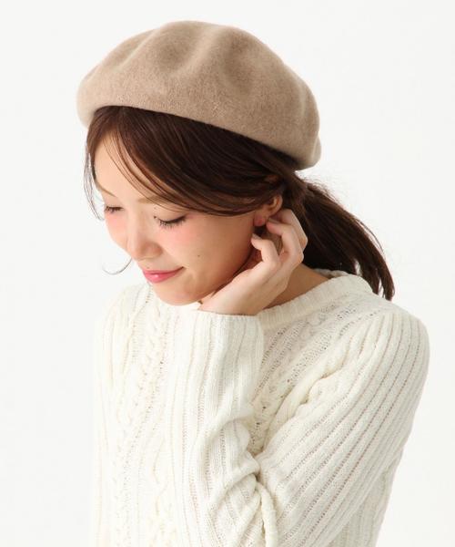 Another Edition（アナザーエディション）の「シンプルベレー/AE W ベレー（ハンチング/ベレー帽・レディース・ブラック/グレー/ベージュ/ワインレッド/ネイビー・フリー）」の4枚目の写真