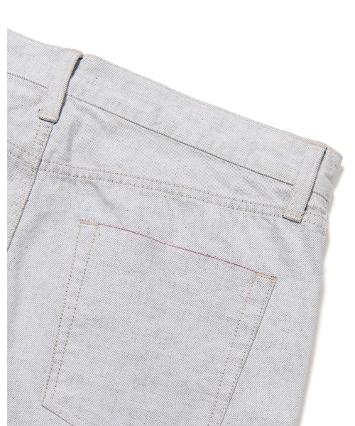 uniform experiment（ユニフォームエクスペリメント）の「WASHED SLIM FIT JEANS（デニムパンツ・メンズ・インディゴブルー/ホワイト・1/2/3/4）」の8枚目の写真